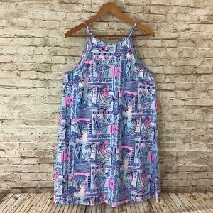 Lilly Pulitzer Margot Swing Dress in Whisper Blue Oh Buoy Large